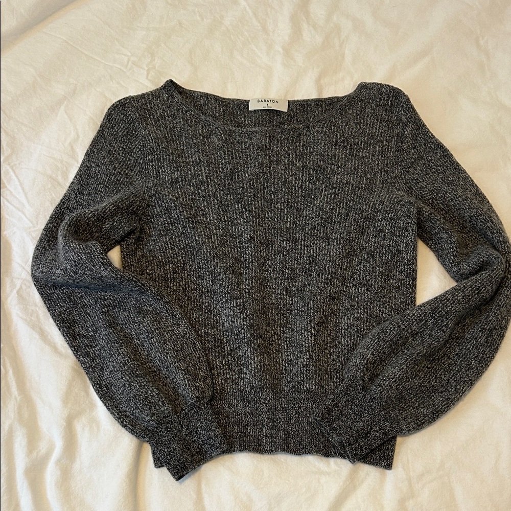 Babaton Charcoal Crew Neck Sweater